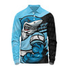 Cronulla-Sutherland Sharks Long Sleeve Polo Shirt Defend The Pride