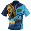 Gold Coast Titans Zip Polo Shirt Defend The Pride