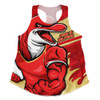 Redcliffe Dolphins Women Racerback Singlet Defend The Pride