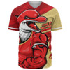 Redcliffe Dolphins Baseball Shirt Defend The Pride