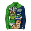Canberra Raiders Long Sleeve Polo Shirt Defend The Pride