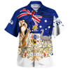 Australia Hawaiian Shirt Australia Power Pride And Heritage Crest