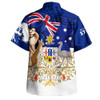 Australia Hawaiian Shirt Australia Power Pride And Heritage Crest