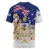 Australia T-Shirt Australia Power Pride And Heritage Crest