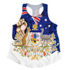Australia Women Racerback Singlet Australia Power Pride And Heritage Crest