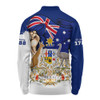 Australia Long Sleeve Polo Shirt Australia Power Pride And Heritage Crest