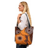 Indigenous Australian Aboriginal Tote Bag Desert Gecko Dreaming
