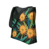 Indigenous Australian Aboriginal Tote Bag Golden Blossoms Under Starry Canopy