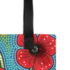 Indigenous Australian Aboriginal Tote Bag Red Bloom Over Dreaming Sky