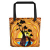 Indigenous Australian Aboriginal Tote Bag Sunrise Over Baobab Country