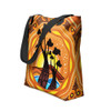 Indigenous Australian Aboriginal Tote Bag Sunrise Over Baobab Country