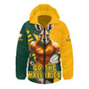 Aussie Wallabies Hooded Padded Jacket Australian Roar The Rugby Championship Battle Aussie Wallabies Hooded Padded Jacket Australian Roar The Rugby Championship Battle