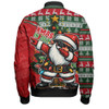Australia Bomber Jacket Santa Dabs Down Under Xmas In July Edition
