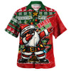Australia Hawaiian Shirt Santa Dabs Down Under Xmas In July Edition