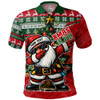 Australia Polo Shirt Santa Dabs Down Under Xmas In July Edition
