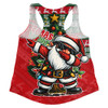 Australia Women Racerback Singlet Santa Dabs Down Under Xmas In July Edition