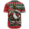 Australia Baseball Shirt Santa Dabs Down Under Xmas In July Edition