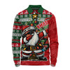 Australia Long Sleeve Polo Shirt Santa Dabs Down Under Xmas In July Edition