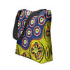 Indigenous Australian Aboriginal Tote Bag A Bright And Colorful Background With Aboriginal Inspired Dot Art