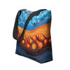 Indigenous Australian Aboriginal Tote Bag Aboriginal Culture Indigenous River Dot Painting Art Inspired