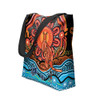 Indigenous Australian Aboriginal Tote Bag Aboriginal Inspired Kangaroo Dreaming Dot Painting Pattern