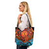 Indigenous Australian Aboriginal Tote Bag Aboriginal Inspired Kangaroo Dreaming Dot Painting Pattern