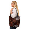 Indigenous Australian Aboriginal Tote Bag Aboriginal Inspired Lizard With Dot Painting Pattern