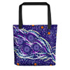 Indigenous Australian Aboriginal Tote Bag Aboriginal Purple Dot Dreamtime