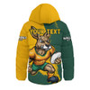 Aussie Wallabies Hooded Padded Jacket Unstoppable Wallabies Spirit Of The Championship