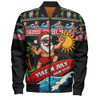Australia Bomber Jacket Santa's Yule Wave Ride