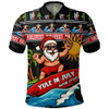Australia Polo Shirt Santa's Yule Wave Ride