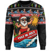 Australia Sweatshirt Santa's Yule Wave Ride