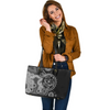 Indigenous Australian Aboriginal Leather Tote Bag Indigenous Turtles Aboriginal Dot Arts