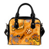 Indigenous Australian Aboriginal Shoulder Handbag Aboriginal Animal Tracks Across Desert Songlines