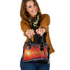 Indigenous Australian Aboriginal Shoulder Handbag Aboriginal Dot Painting Style Art Dreamtime Story
