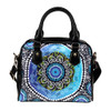 Indigenous Australian Aboriginal Shoulder Handbag Aboriginal Ocean Bloom Circle Dreaming