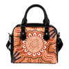 Indigenous Australian Aboriginal Shoulder Handbag Aboriginal Sunburst Dreaming Path