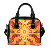 Indigenous Australian Aboriginal Shoulder Handbag Radiant Sun Spirit Flowing With Dreamtime Light