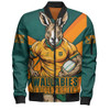 Aussie Wallabies Bomber Jacket Aboriginal Strength Wear Wallabies Rugby Edition
