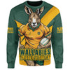 Aussie Wallabies Sweatshirt Aboriginal Strength Wear Wallabies Rugby Edition