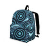 Indigenous Australian Aboriginal Backpack Aboriginal Blue Ocean Dot Circles Pattern