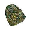 Indigenous Australian Aboriginal Backpack Aboriginal Connection Lines With Green and Gold Art