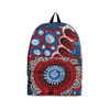 Indigenous Australian Aboriginal Backpack Aboriginal Dynamic Circle Pulse With Fire And Water