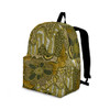 Indigenous Australian Aboriginal Backpack Aboriginal Nature Harmony With Ochre And Green Flow