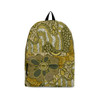 Indigenous Australian Aboriginal Backpack Aboriginal Nature Harmony With Ochre And Green Flow