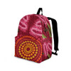 Indigenous Australian Aboriginal Backpack Aboriginal Pink Blossom Songline Radiance