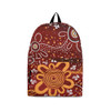 Indigenous Australian Aboriginal Backpack Aboriginal Sunburst Flower Spirit Dreaming
