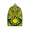 Indigenous Australian Aboriginal Backpack Aboriginal Sunlight Dance In The Sacred Green Land