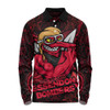 Essendon Long Sleeve Polo Shirt Spirit Warriors Of The Game
