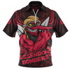 Essendon Zip Polo Shirt Spirit Warriors Of The Game